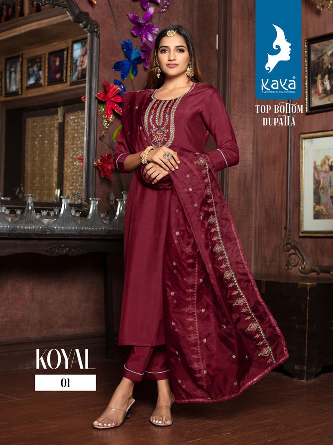 Kaya Koyal Silk Readymade Suits Catalog
